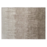 Addison Chantille ACN2135 Stripes Machine Made Transitional Brown Rug