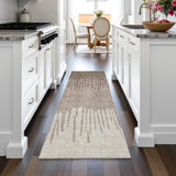 Addison Chantille ACN2135 Stripes Machine Made Transitional Brown Rug