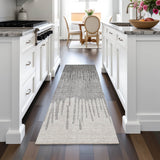 Addison Chantille ACN2135 Stripes Machine Made Transitional Gray Rug