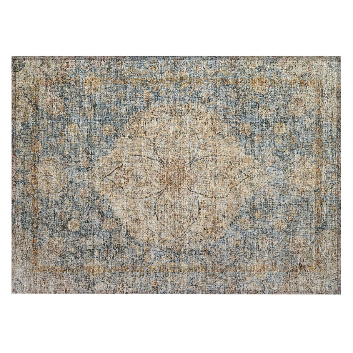 Addison Chantille ACN2136 Global Machine Made Traditional Blue Rug
