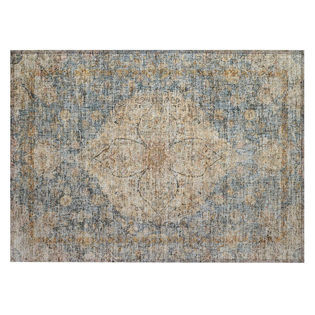 Addison Chantille ACN2136 Global Machine Made Traditional Blue Rug