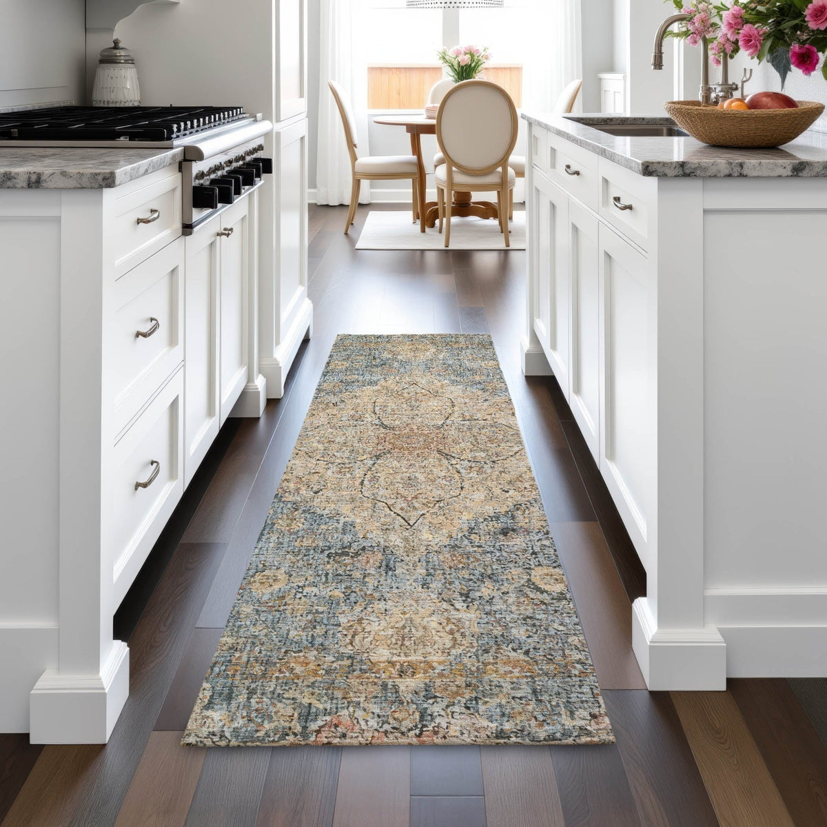 Addison Chantille ACN2136 Global Machine Made Traditional Blue Rug