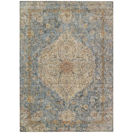Addison Chantille ACN2136 Global Machine Made Traditional Blue Rug