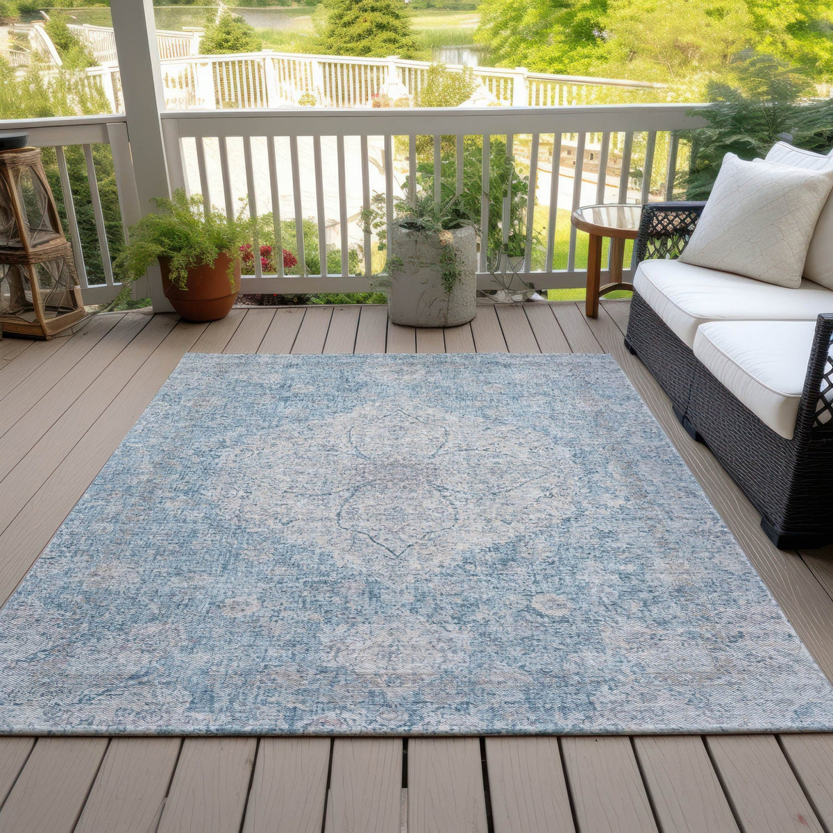 Addison Chantille ACN2136 Global Machine Made Traditional Denim Rug