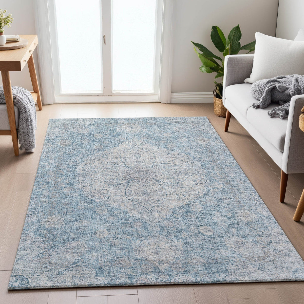 Addison Chantille ACN2136 Global Machine Made Traditional Denim Rug