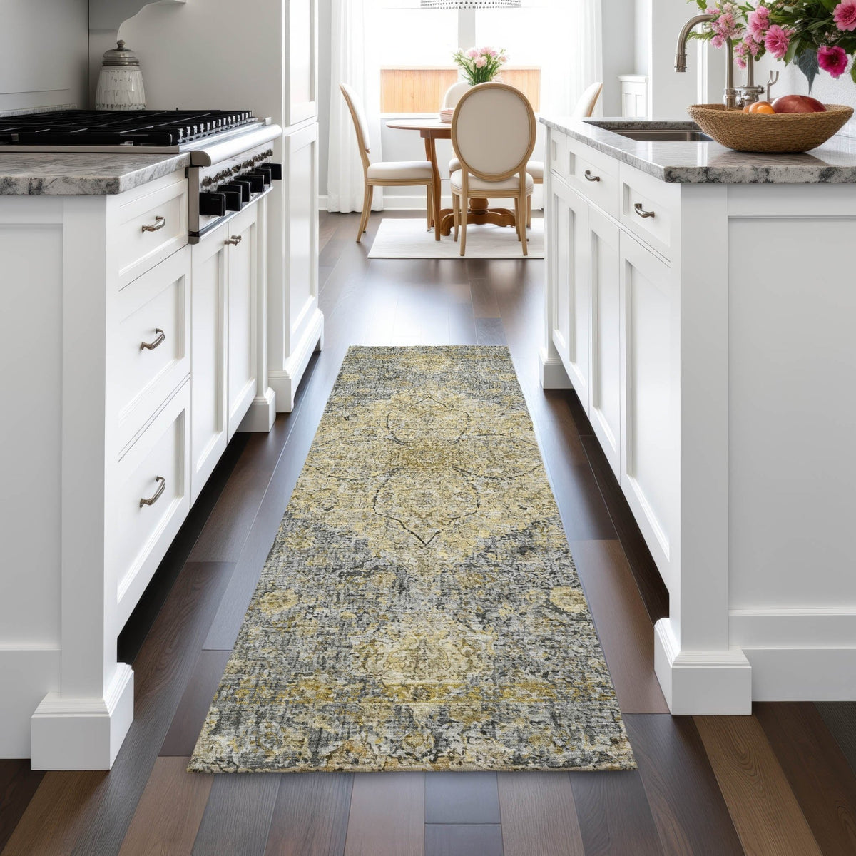 Addison Chantille ACN2136 Global Machine Made Traditional Pewter Rug