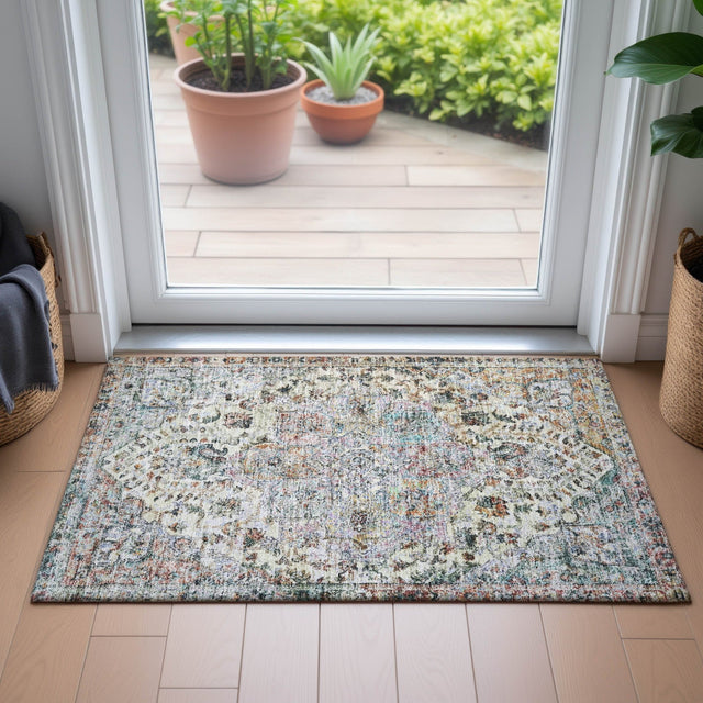 Addison Chantille ACN2138 Global Machine Made Traditional Sage Rug