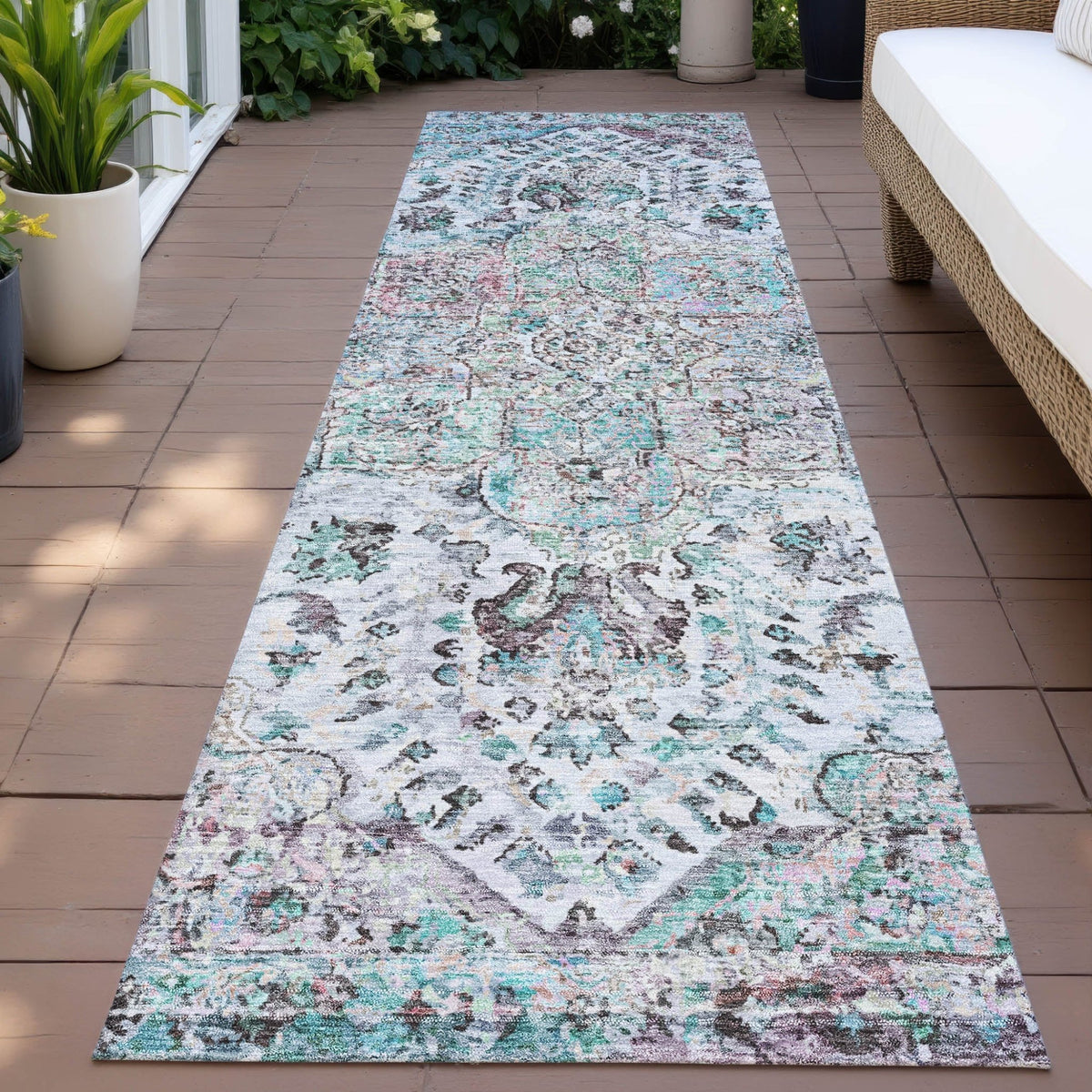 Addison Chantille ACN2138 Global Machine Made Traditional Sky Rug