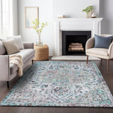 Addison Chantille ACN2138 Global Machine Made Traditional Sky Rug