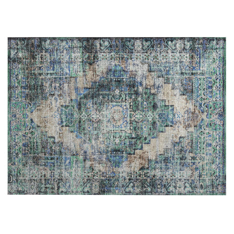 Addison Chantille ACN2139 Global Machine Made Traditional Green Rug