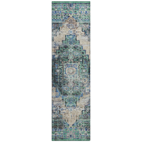 Addison Chantille ACN2139 Global Machine Made Traditional Green Rug