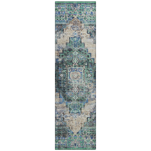 Addison Chantille ACN2139 Global Machine Made Traditional Green Rug