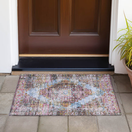 Addison Chantille ACN2139 Global Machine Made Traditional Pink Rug
