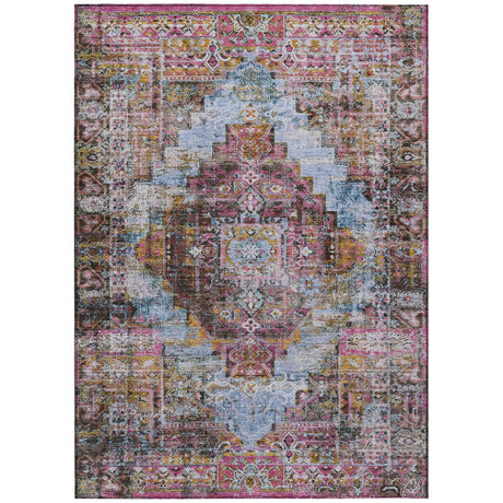 Addison Chantille ACN2139 Global Machine Made Traditional Pink Rug