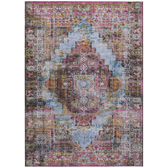 Addison Chantille ACN2139 Global Machine Made Traditional Pink Rug