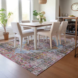 Addison Chantille ACN2139 Global Machine Made Traditional Pink Rug
