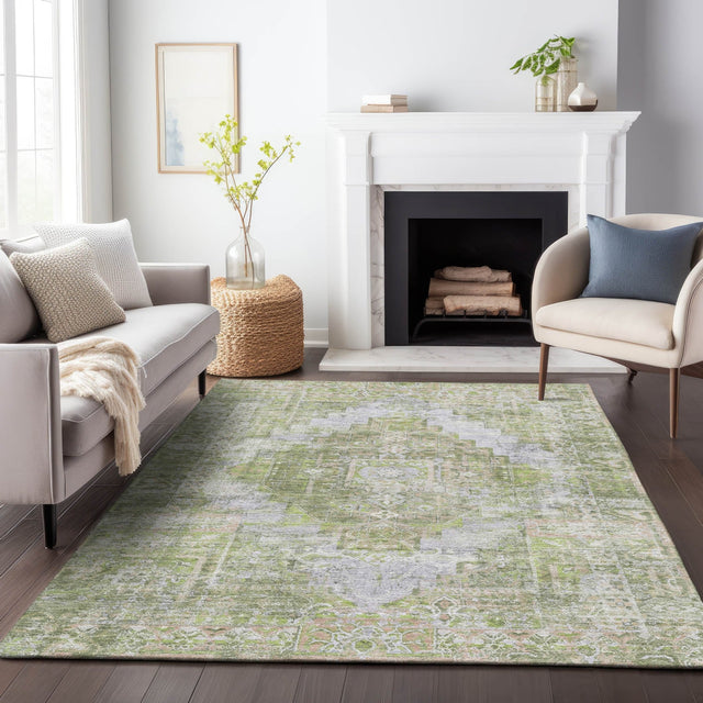 Addison Chantille ACN2140 Global Machine Made Traditional Aloe Rug
