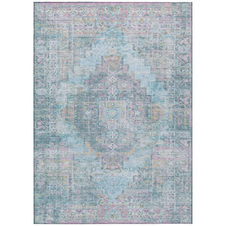 Addison Chantille ACN2140 Global Machine Made Traditional Blue Rug