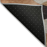 Addison Chantille ACN2141 Abstract Machine Made Transitional Chocolate Rug
