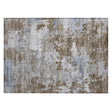 Addison Chantille ACN2142 Abstract Machine Made Transitional Chocolate Rug
