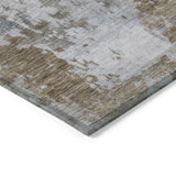 Addison Chantille ACN2142 Abstract Machine Made Transitional Chocolate Rug