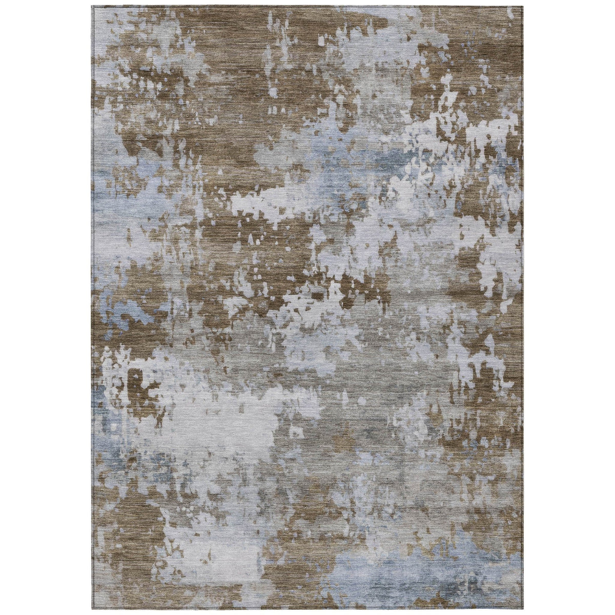 Addison Chantille ACN2142 Abstract Machine Made Transitional Chocolate Rug