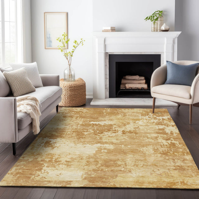 Addison Chantille ACN2142 Abstract Machine Made Transitional Copper Rug