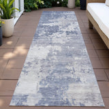 Addison Chantille ACN2142 Abstract Machine Made Transitional Denim Rug