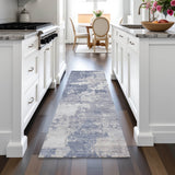 Addison Chantille ACN2142 Abstract Machine Made Transitional Denim Rug