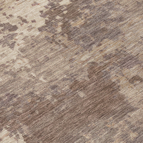 Addison Chantille ACN2143 Abstract Machine Made Transitional Brown Rug