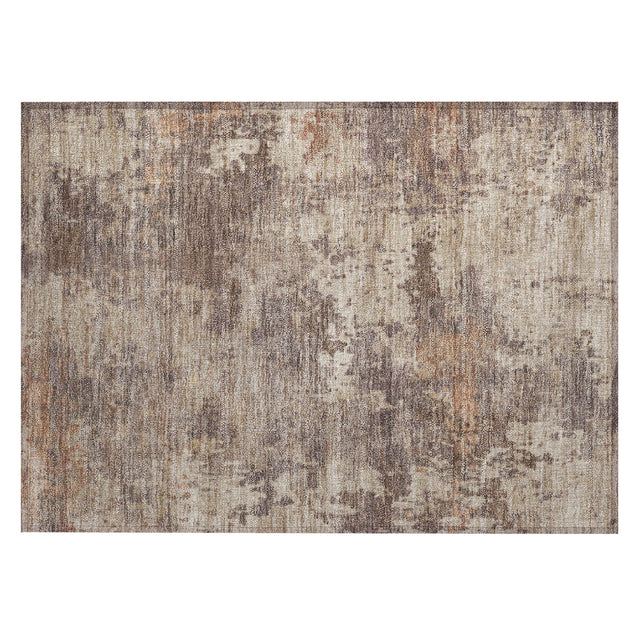 Addison Chantille ACN2143 Abstract Machine Made Transitional Brown Rug