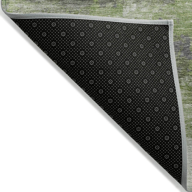 Addison Chantille ACN2144 Abstract Machine Made Transitional Olive Rug