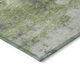 Addison Chantille ACN2144 Abstract Machine Made Transitional Olive Rug