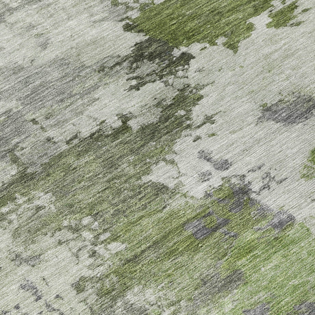Addison Chantille ACN2144 Abstract Machine Made Transitional Olive Rug