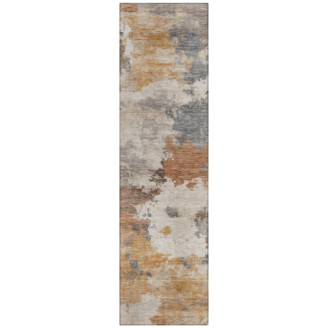 Addison Chantille ACN2144 Abstract Machine Made Transitional Paprika Rug