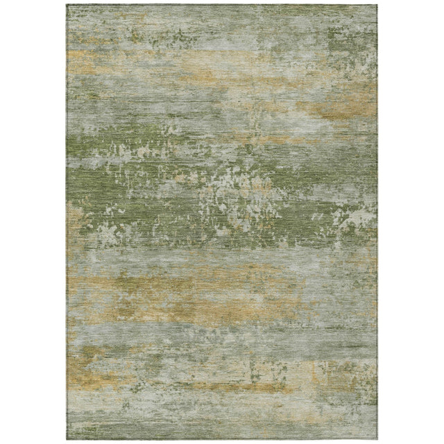 Addison Chantille ACN2146 Abstract Machine Made Transitional Aloe Rug