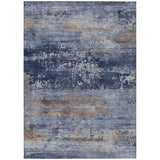 Addison Chantille ACN2146 Abstract Machine Made Transitional Blue Rug