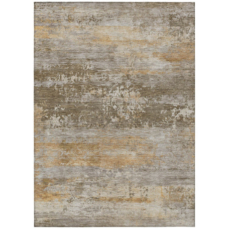 Addison Chantille ACN2146 Abstract Machine Made Transitional Brown Rug