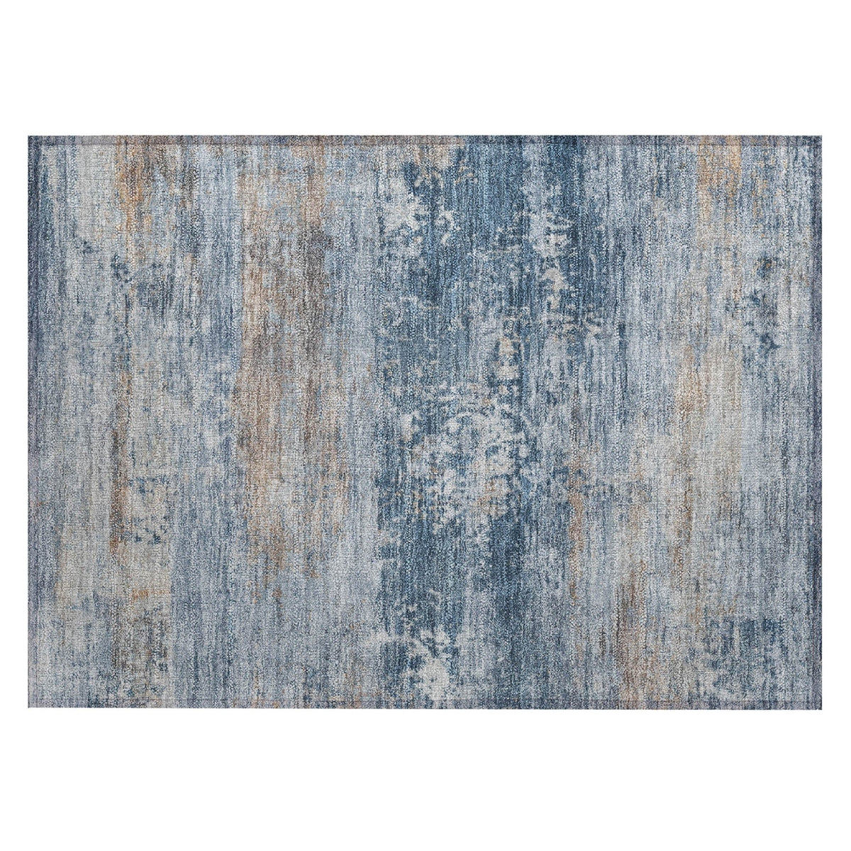 Addison Chantille ACN2146 Abstract Machine Made Transitional Denim Rug