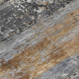 Addison Chantille ACN2146 Abstract Machine Made Transitional Gray Rug