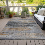 Addison Chantille ACN2146 Abstract Machine Made Transitional Gray Rug