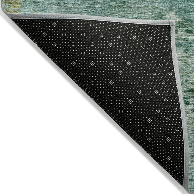Addison Chantille ACN2146 Abstract Machine Made Transitional Green Rug