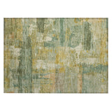 Addison Chantille ACN2147 Abstract Machine Made Transitional Green Rug
