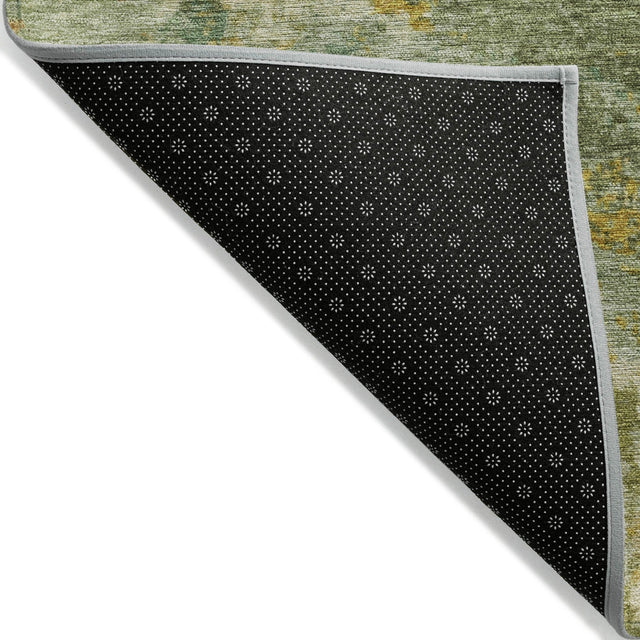 Addison Chantille ACN2147 Abstract Machine Made Transitional Green Rug