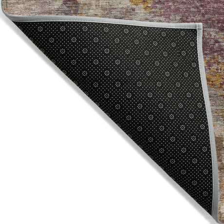 Addison Chantille ACN2147 Abstract Machine Made Transitional Rust Rug