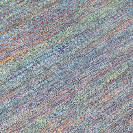 Addison Chantille ACN2148 Stripes Machine Made Transitional Blue Rug