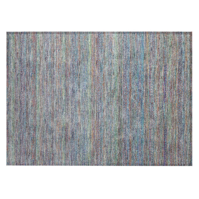 Addison Chantille ACN2148 Stripes Machine Made Transitional Blue Rug