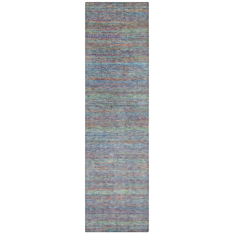 Addison Chantille ACN2148 Stripes Machine Made Transitional Blue Rug