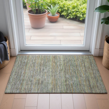 Addison Chantille ACN2148 Stripes Machine Made Transitional Gray Rug