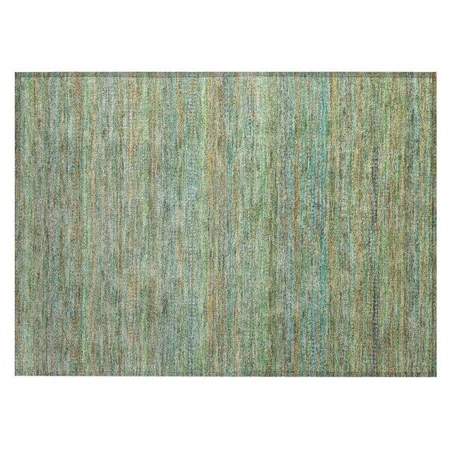 Addison Chantille ACN2148 Stripes Machine Made Transitional Green Rug